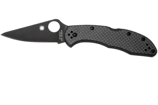 Bild für Spyderco Delica 4 Black TiCN CPM CruWear C11CFPBK Carbon Fiber, Sprint Run Taschenmesser