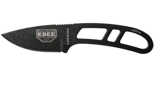 Bild für ESEE Candiru Schwarz CAN-B Neck Knife inkl. schwarze Scheide + Gürtelclip