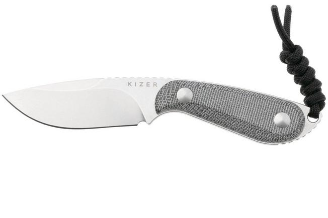 Bild für Kizer Buddy 1081A8 Stonewashed 14C28N, Black Micarta, Fahrtenmesser, Maksim Epifantsev Design