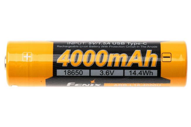 Bild für Fenix ARB-L18-4000U 18650 Akku mit Micro-USB-Anschluss, 4000 mAh