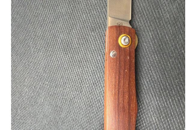 Image for Böker Plus Rusticus Medium 01BP0041, Satin 420 Stainless Steel, Brown Wood pocket knife