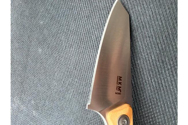 Imagen para MKM Makro 2 Sheepfoot MK-MA02-O Olive Wood, cuchillo fijo, diseño Jesper Voxnaes