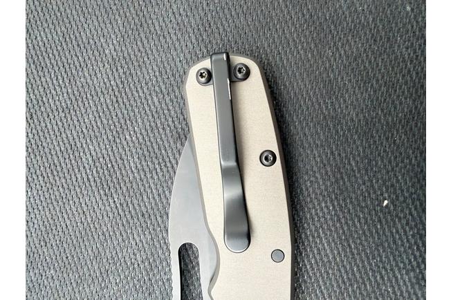 Imagen para Demko Knives Shark-Cub Shark-Lock Slicer Shark SC-20CV-BLKG10-SS Artillery Grey Anodized Aluminium, navaja