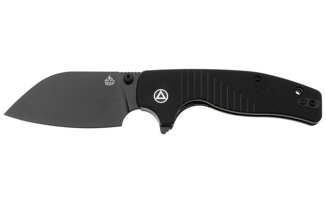 Image for QSP Knife Chefmaster 163-A2, Black 14C28N, Black G10, pocket knife, Keanu Alfaro design
