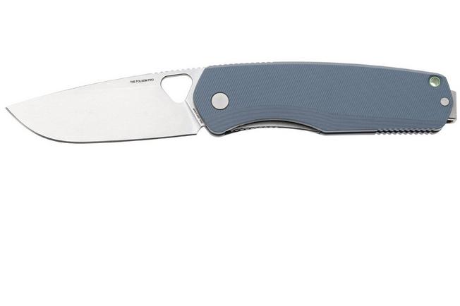 Image for The James Brand The Folsom Pro KN129254-00, LC200N Stonewash, Tidal Blue G10, pocket knife