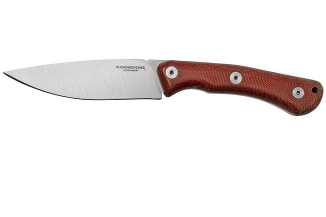 Image for Condor Sport X.E.R.O. Campfire Knife 2844-43SK, Sandvik 14C28N Stainless Steel, Red Micarta, fixed knife