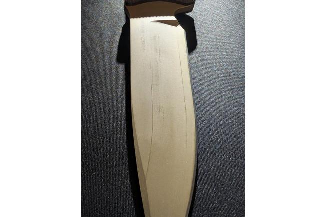 Afbeelding voor Spartan Blades Harsey Difensa SB19DEGRKYTN Flat Dark Earth, Green Micarta, survivalmes, kydex schede