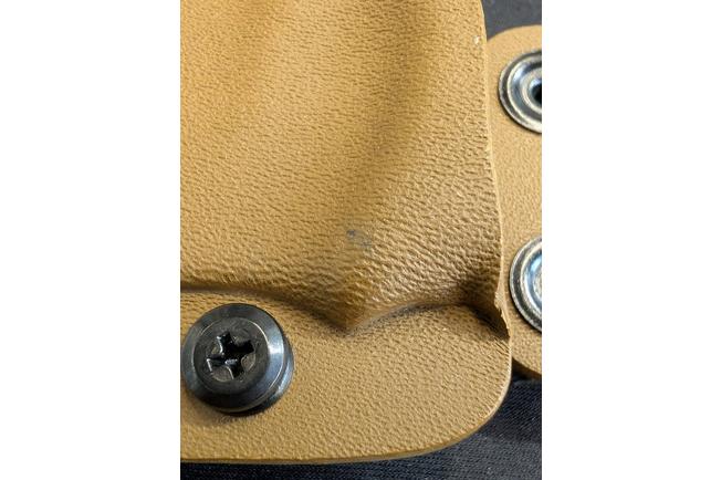 Afbeelding voor Spartan Blades Harsey Difensa SB19DEGRKYTN Flat Dark Earth, Green Micarta, survivalmes, kydex schede