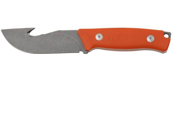 Bild für Fox Knives Rifle Ejector FX-663 OR, Orange G10 feststehendes Messer, Raven Knives design