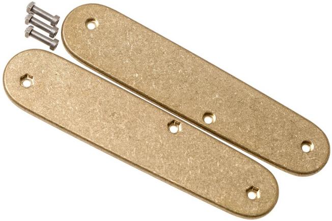 Bild für Flytanium Victorinox Cadet Scales, brass flat, Griffschalen
