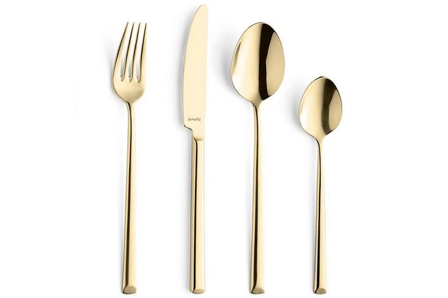 Bild für Amefa Metropole Gold 1170 Besteckset 24-teilig in Holz-Besteckkoffer