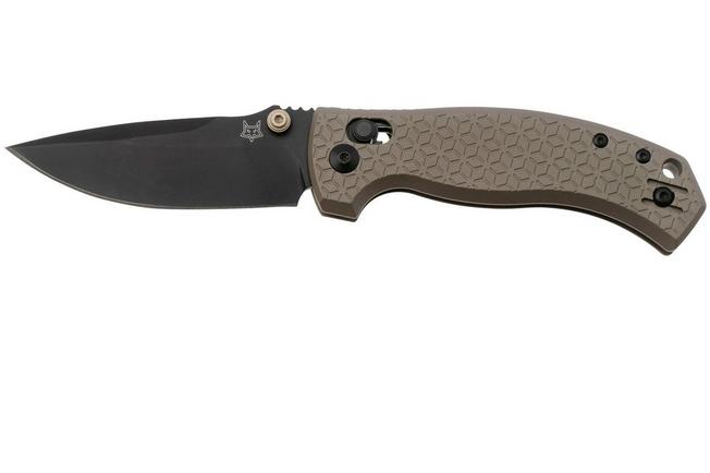 Bild für Fox Knives Anzu FX-560-ALBR CPM MagnaCut Black PVD, Aluminium Bronze Taschenmesser, Les George Design