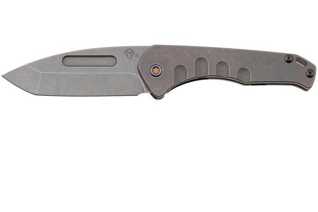 Bild für Medford Prae Slim 25-PS-04, Old School Tumbled S45VN Tanto Blade, Old School Tumbled Handle, Flamed Hardware Taschenmesser