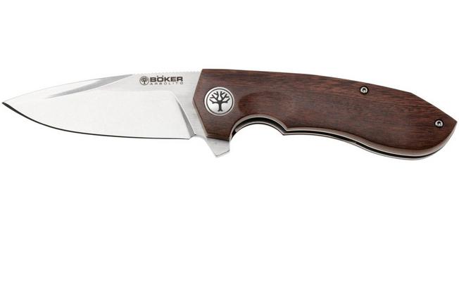 Afbeelding voor Böker Arbolito Wilki G 01BA3722G Satin 14C28N, Guayacan Wood, zakmes