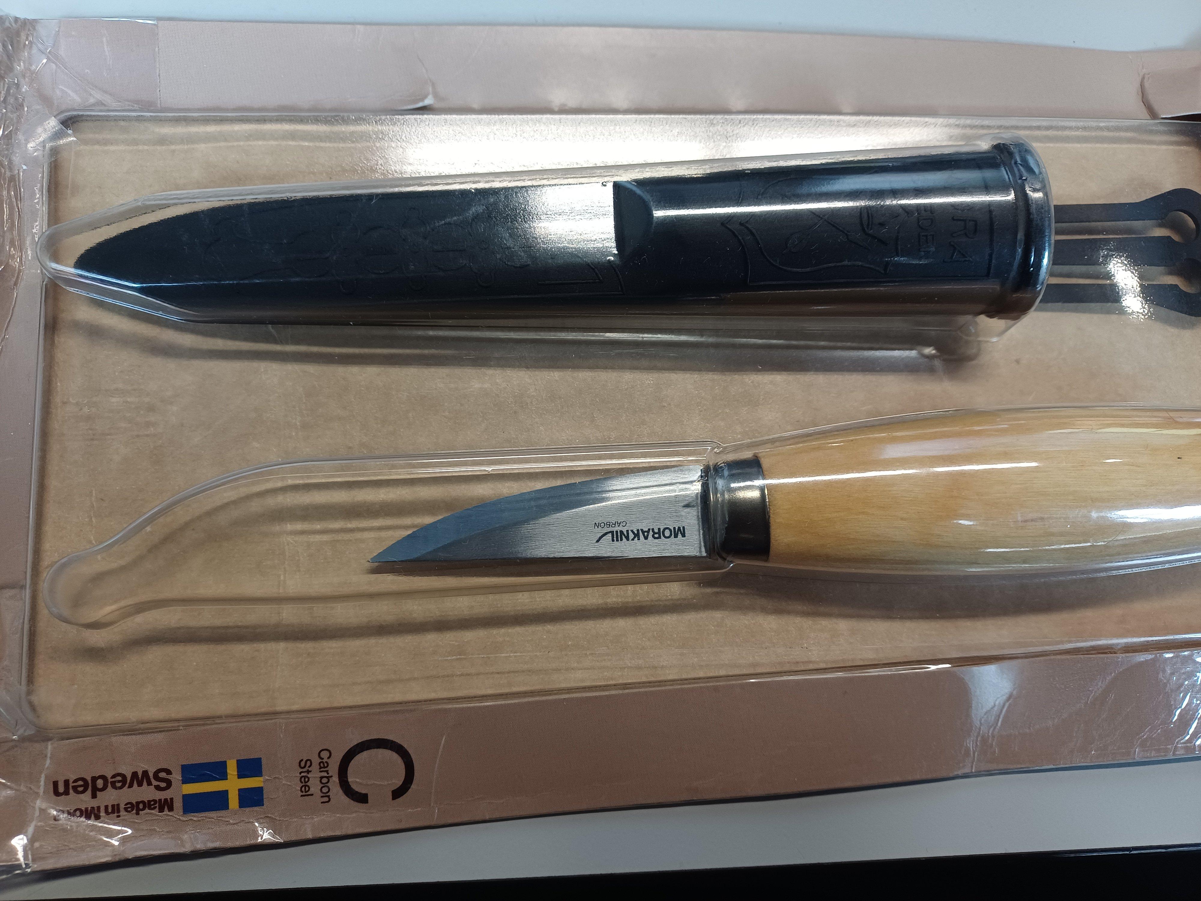 Mora Wood Carving 120 Carbon, faca de talhar madeira | Compras ...