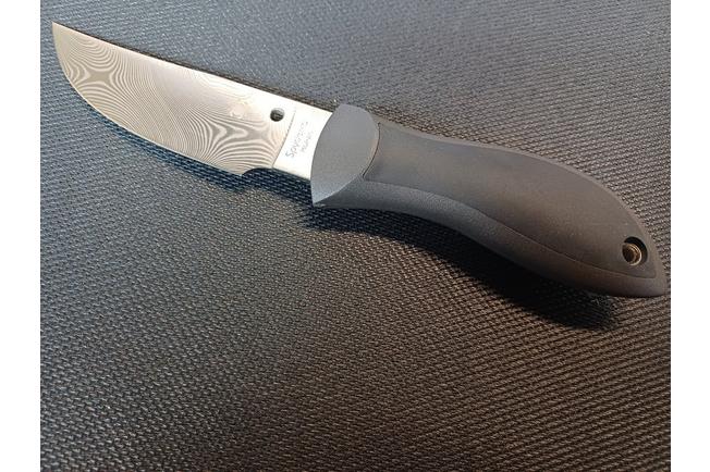 Bild für Spyderco Moran Upswept FB01PGYD Gray Damasteel, Black FRN Kraton, Sprint Run Fahrtenmesser, Bill Moran Design