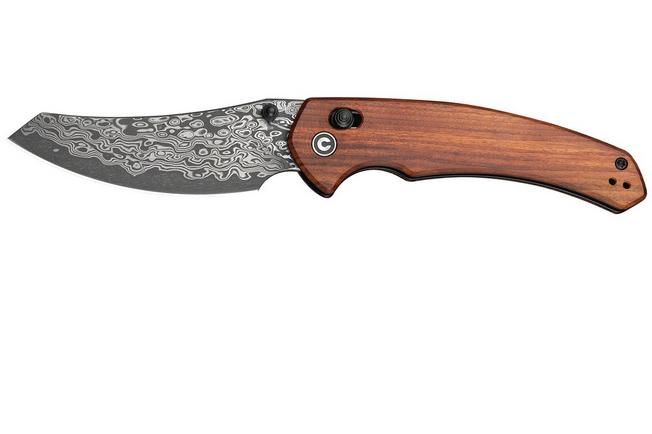 Image pour Civivi Sixgill C24050-DS1 Damascus Guibourtia Wood, couteau de poche