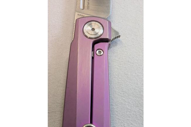 Immagine per Real Steel G-Frame 7874TS04 Satin N690, Violet Purple Titanium coltello da tasca, Ostap Hel design