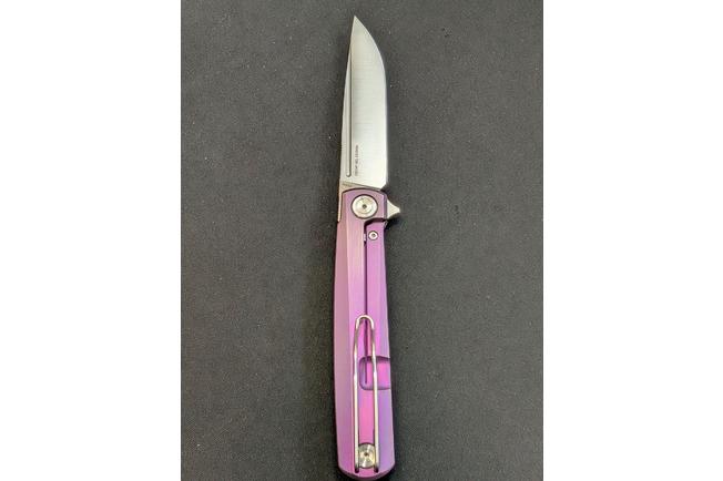 Immagine per Real Steel G-Frame 7874TS04 Satin N690, Violet Purple Titanium coltello da tasca, Ostap Hel design