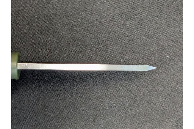 Image for Böker Manufaktur Bronco Mini Scandi 121518 Stonewashed 3V, Green TPE, bushcraft knife