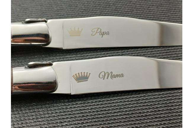 Image for Laguiole en Aubrac 22C99MORIH, 2-piece steak knife set, purpleheart wood