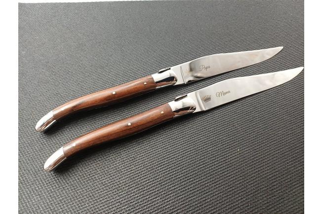 Image for Laguiole en Aubrac 22C99MORIH, 2-piece steak knife set, purpleheart wood