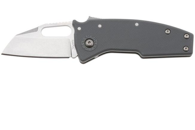 Image for Demko Nano-Shark, NANO-10A-GREY GRN-SF, Stonewashed AUS-10A Shark Foot, Grey GRN pocket knife