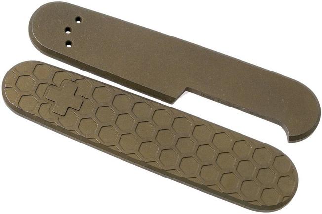 Bild für Daily Customs 91.2 Honeycomb 2D Pattern, Rusty Titanium P10013247 Victorinox Griffschalen