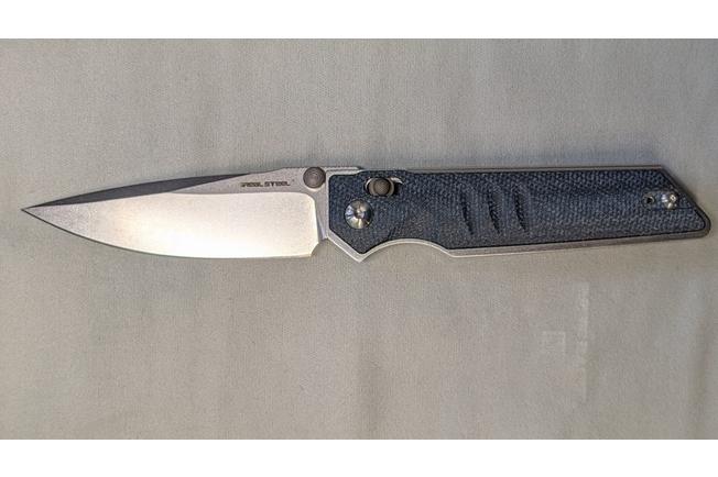 Immagine per Real Steel Sacra, 7711D Denim Micarta, K110, coltello da tasca