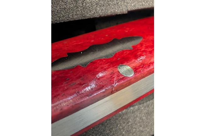 Afbeelding voor Jack Wolf Equal End Gateway Series EQL-01-SMT-RD-BN, Satin 14C28N, Smooth Red Bone, slipjoint zakmes, Benjamin Belkin design