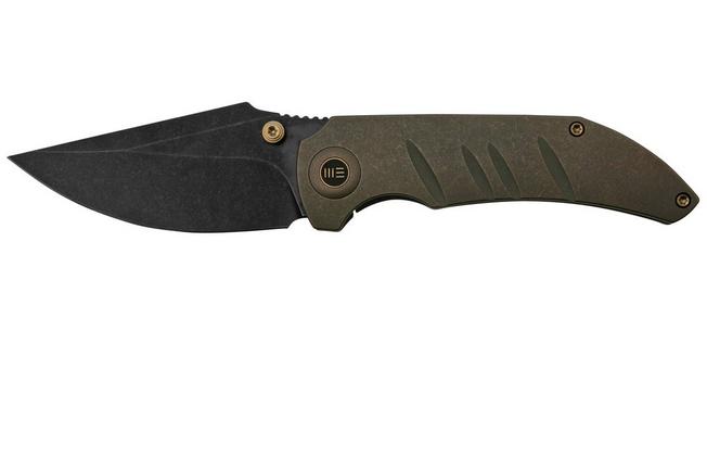 Imagen para WE Knife Riff-Raff Bronze Titanium, Blackwashed CPM 20CV WE22020B-1 navaja, diseño de Matt Christensen