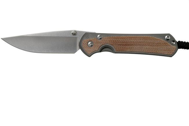 Image pour Chris Reeve Sebenza 31 Large Natural Micarta inlay L31-1212 couteau de poche