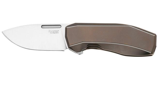 Imagen para LionSteel N.ONE N1-BR Frame Lock, Magnacut, Bronze Titanium, navaja