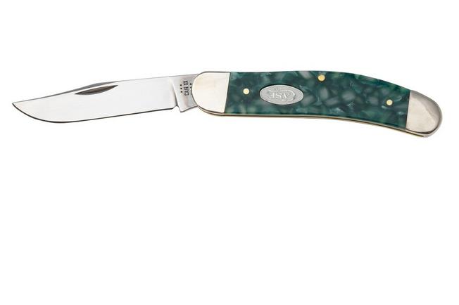 Image for Case Sowbelly 71385 SparXX, Smooth Green Kirinite TB10139 pocket knife, Tony Bose design