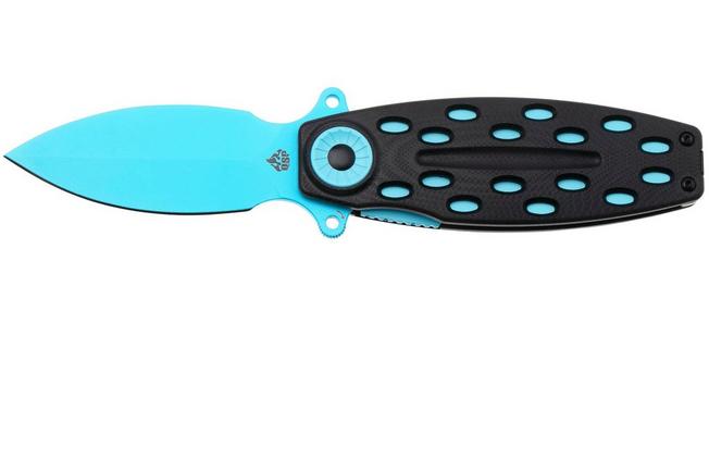 Imagen para QSP Knife Beetle 162-E, Blue 14C28N, Black G10, navaja