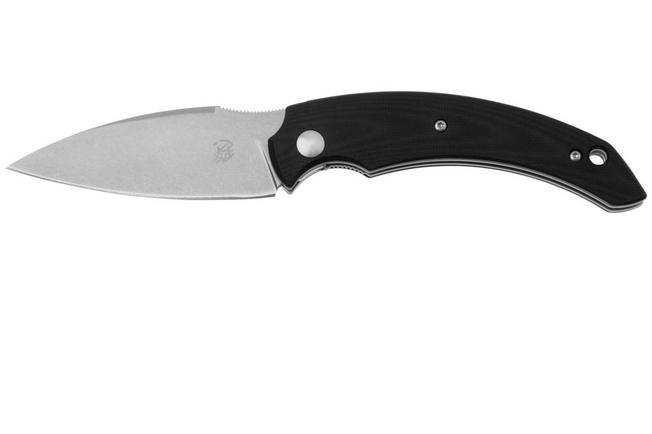 Image for Fox Knives Honos FX-538 G10B, Stonewashed Becut, Black G10 pocket knife, Bastinelli design