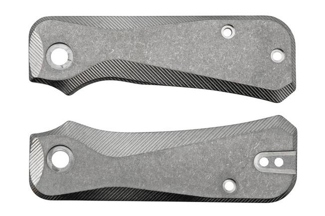 Afbeelding voor Flytanium Civivi Baby Banter FLY-1227S Stonewashed Titanium Scales