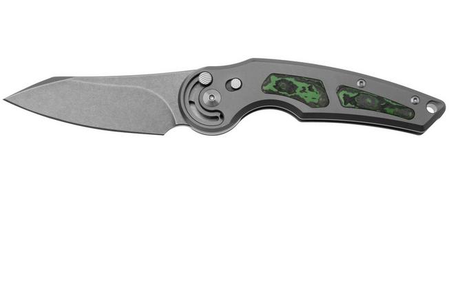 Afbeelding voor FOX Knives Jupiter FX-555-TICF M390  Acid Stonewashed, Titanium Fatcarbon Jungle Wear, zakmes