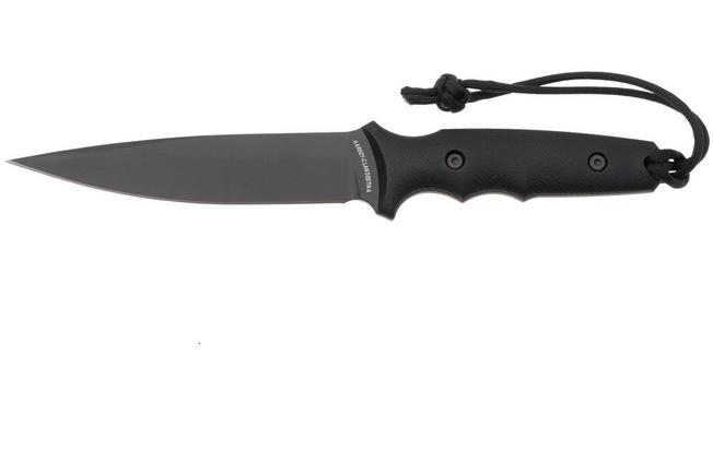 Image for Spartan Blades Harsey Clandestina SB57BKBKKYBK Black, Black Micarta, survival knife, kydex sheath