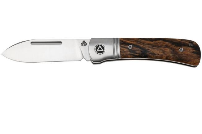 Image pour QSP Knife Hedgehog Spear Point 142SP-B, Satin 14C28N, Bocote Wood, couteau de poche slipjoint