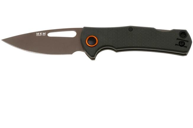 Immagine per MKM Lov MK-LV-PGR, Tan Drop Point Böhler N690, OD Green FRN, Backlock, coltello da tasca, Jesper Voxnaes design