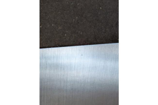 Image for Bark River Mike Stewart Bowie Satin A2, Black Canvas Micarta, fixed knife