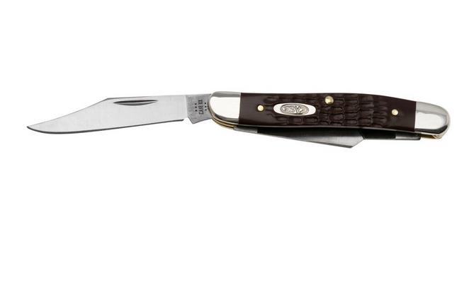 Image for Case Medium Stockman 00217 Brown Synthetic, Standard Jig 63087 SS pocket knife
