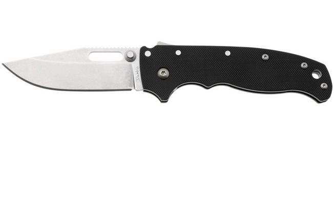 Bild für Demko AD20.5 Shark-Lock, Stonewashed D2 Clip Point, 205-D2-BLKPPG10-CP, Black Peel Ply G10 Taschenmesser