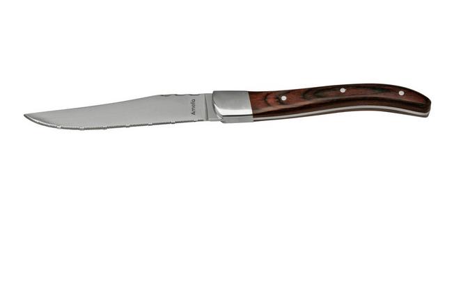 Afbeelding voor Amefa Royal Steak Brown 2520 steakmessen 4 stuks in houten doos