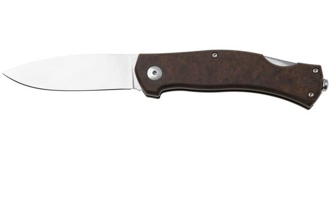 Afbeelding voor Casström Lars Fält EDC 17040, Satin 14C28N, Coffee Brown Richlite zakmes