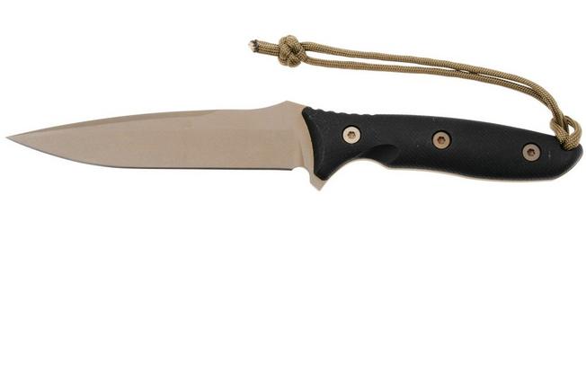 Image for Spartan Blades Moros SB53DEBKKYTN Flat Dark Earth, Black Micarta, survival knife, kydex sheath