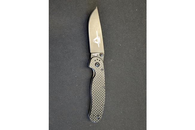Afbeelding voor Ontario RAT-2 D2 carbonfiber, plain edge zwart, 8834
