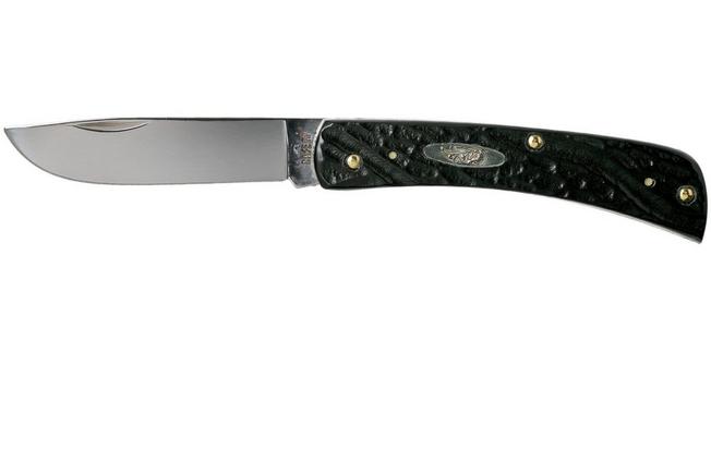 Afbeelding voor Case Sod Buster Jr. Rough Black Synthetic, 18229, 6137 SS zakmes