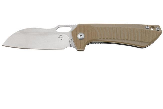 Image pour Böker Swoopy 01BO693 Nitro-V, Tan G10, couteau de poche, Michael Burch design
